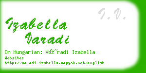 izabella varadi business card